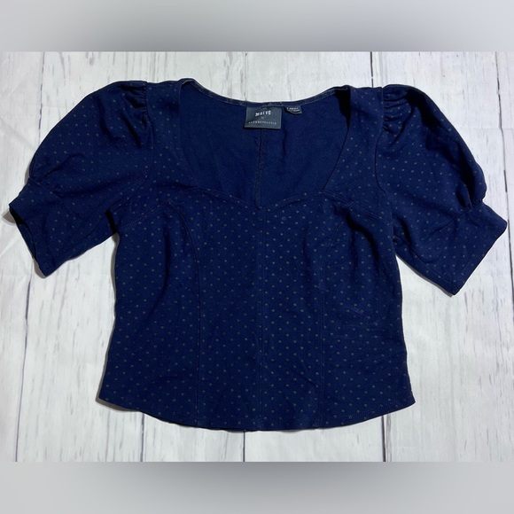 2/$20 Sweetheart Puff Sleeve Blouse by Maeve - Picture 3 of 5
